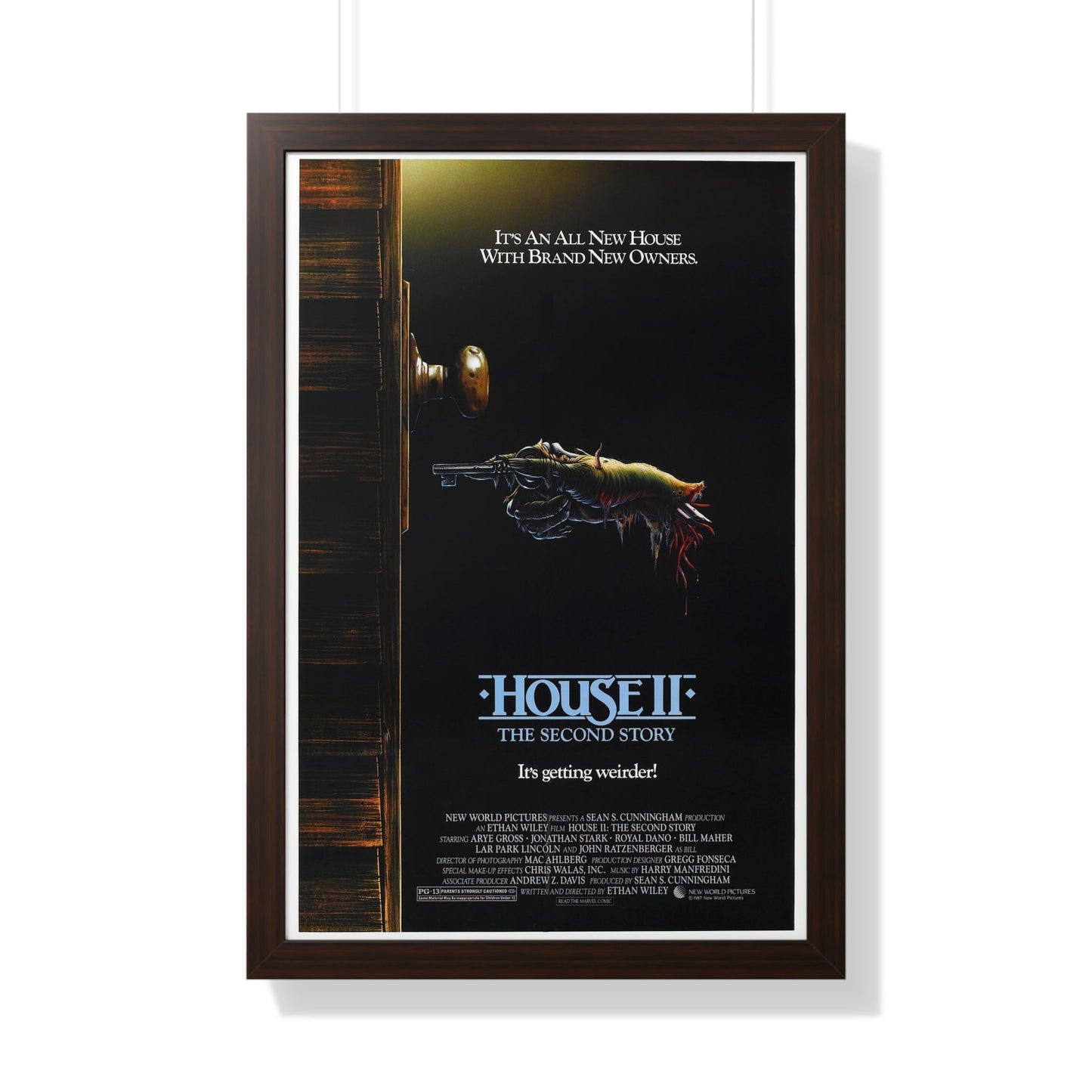 HOUSE II 1987 - Framed Movie Poster-20" x 30"-The Sticker Space