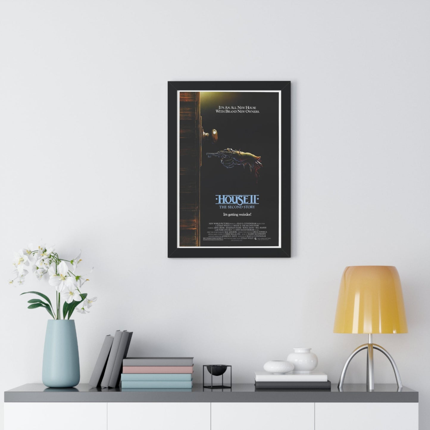 HOUSE II 1987 - Framed Movie Poster-The Sticker Space