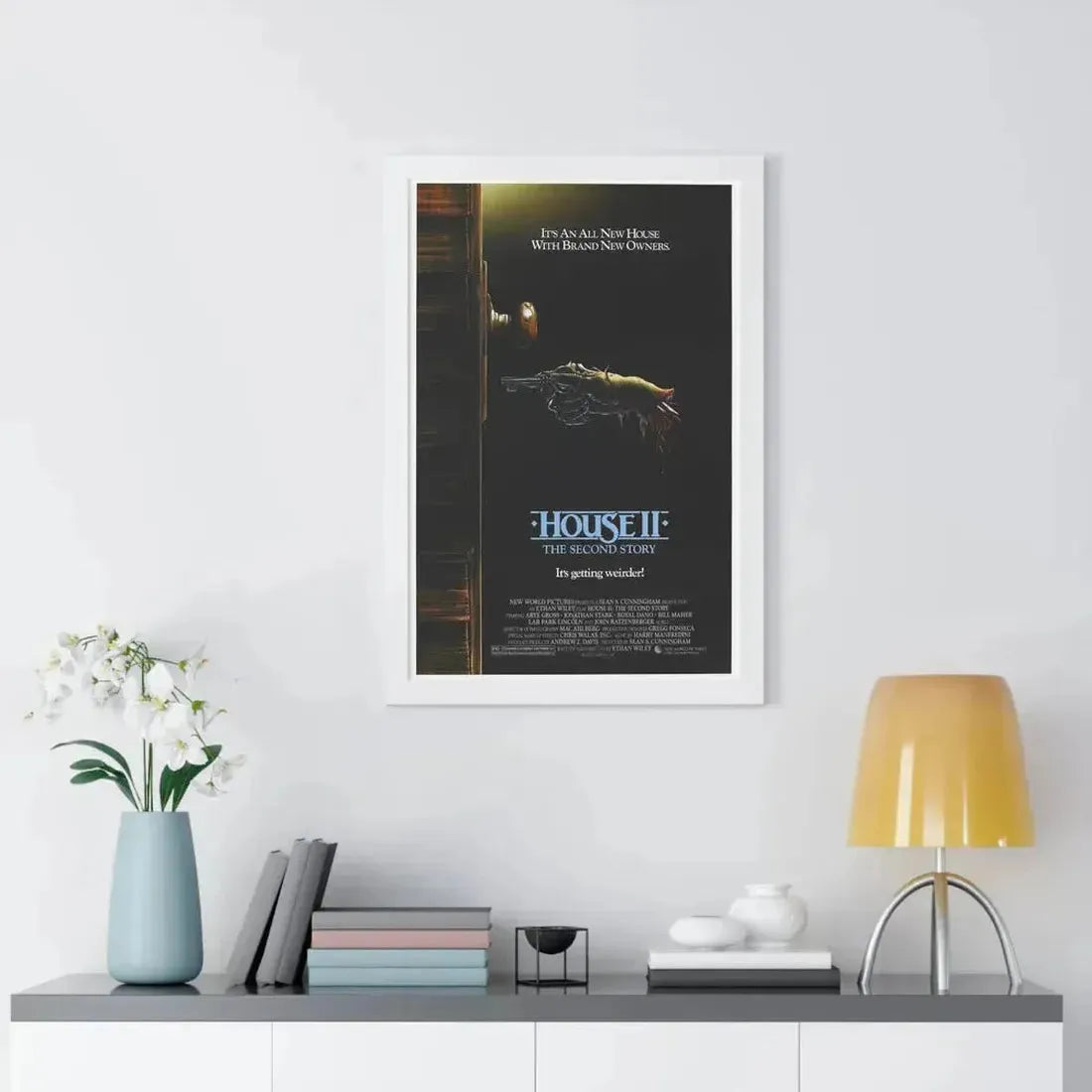 HOUSE II 1987 - Framed Movie Poster - The Sticker Space