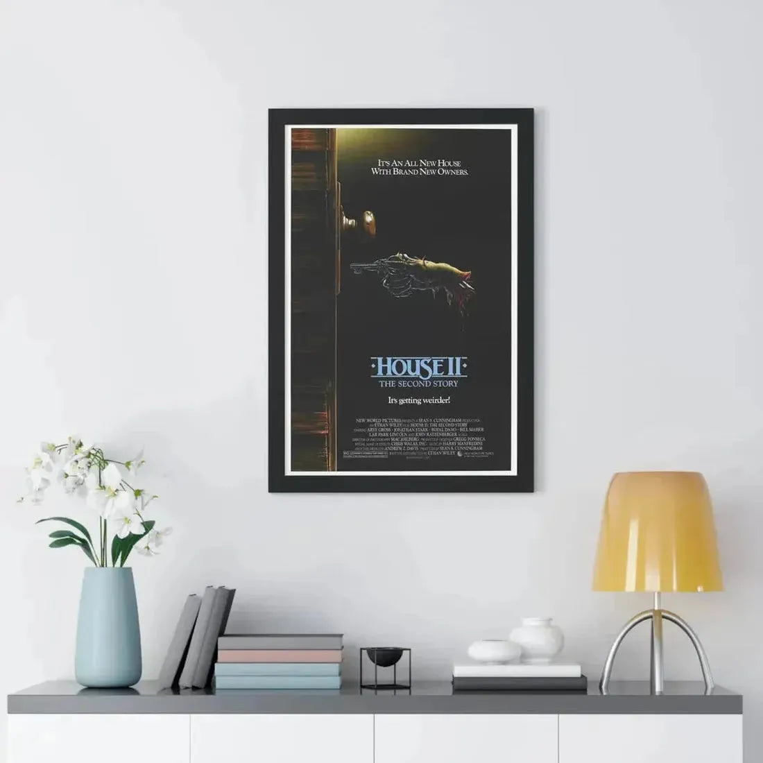 HOUSE II 1987 - Framed Movie Poster - The Sticker Space