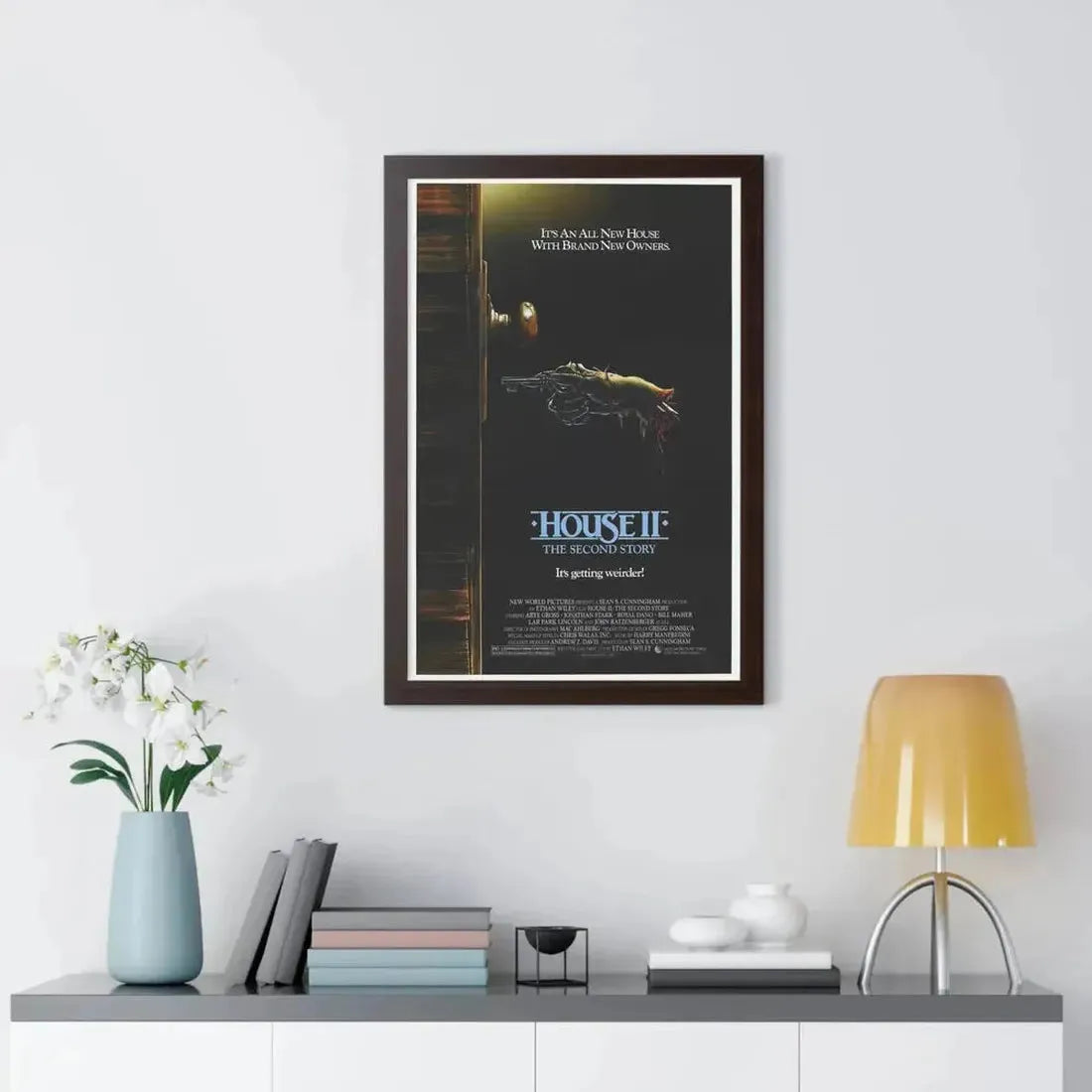 HOUSE II 1987 - Framed Movie Poster - The Sticker Space