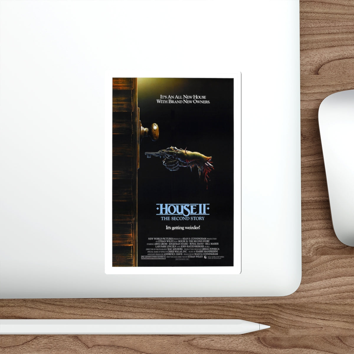 HOUSE II 1987 Movie Poster STICKER Vinyl Die-Cut Decal-The Sticker Space