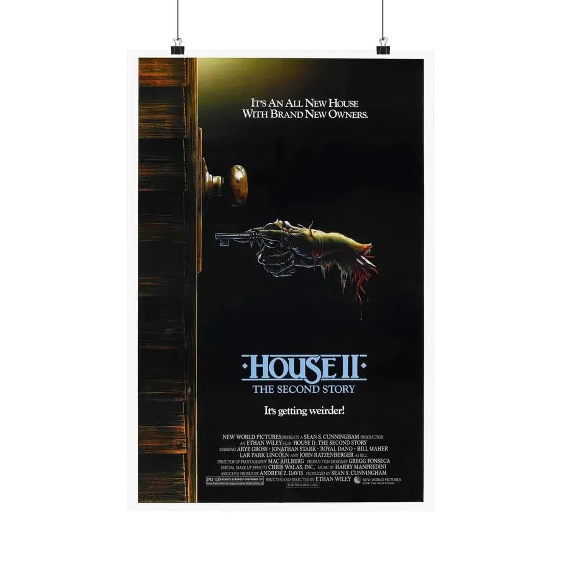 HOUSE II 1987 - Paper Movie Poster 16″ x 24″ Matte - The Sticker Space