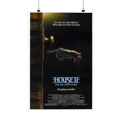 HOUSE II 1987 - Paper Movie Poster - The Sticker Space