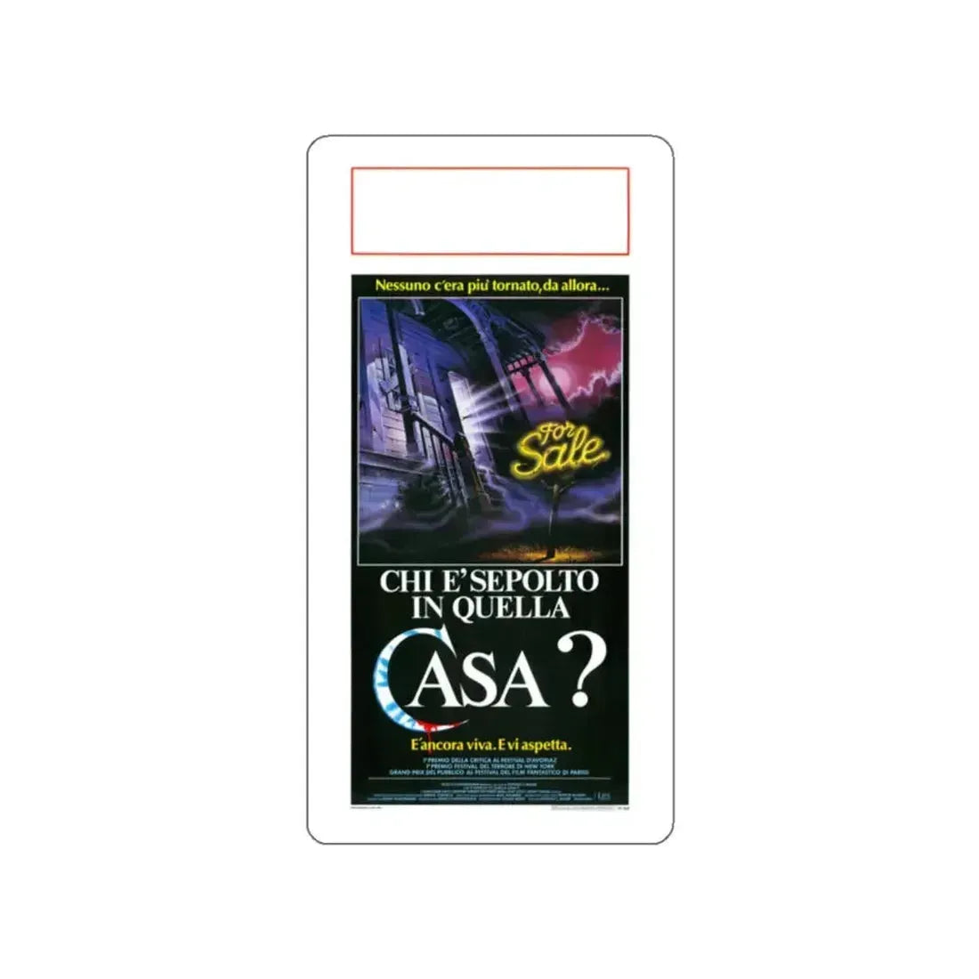 HOUSE (ITALIAN) 1985 Movie Poster STICKER Vinyl Die-Cut Decal 2 Inch - The Sticker Space