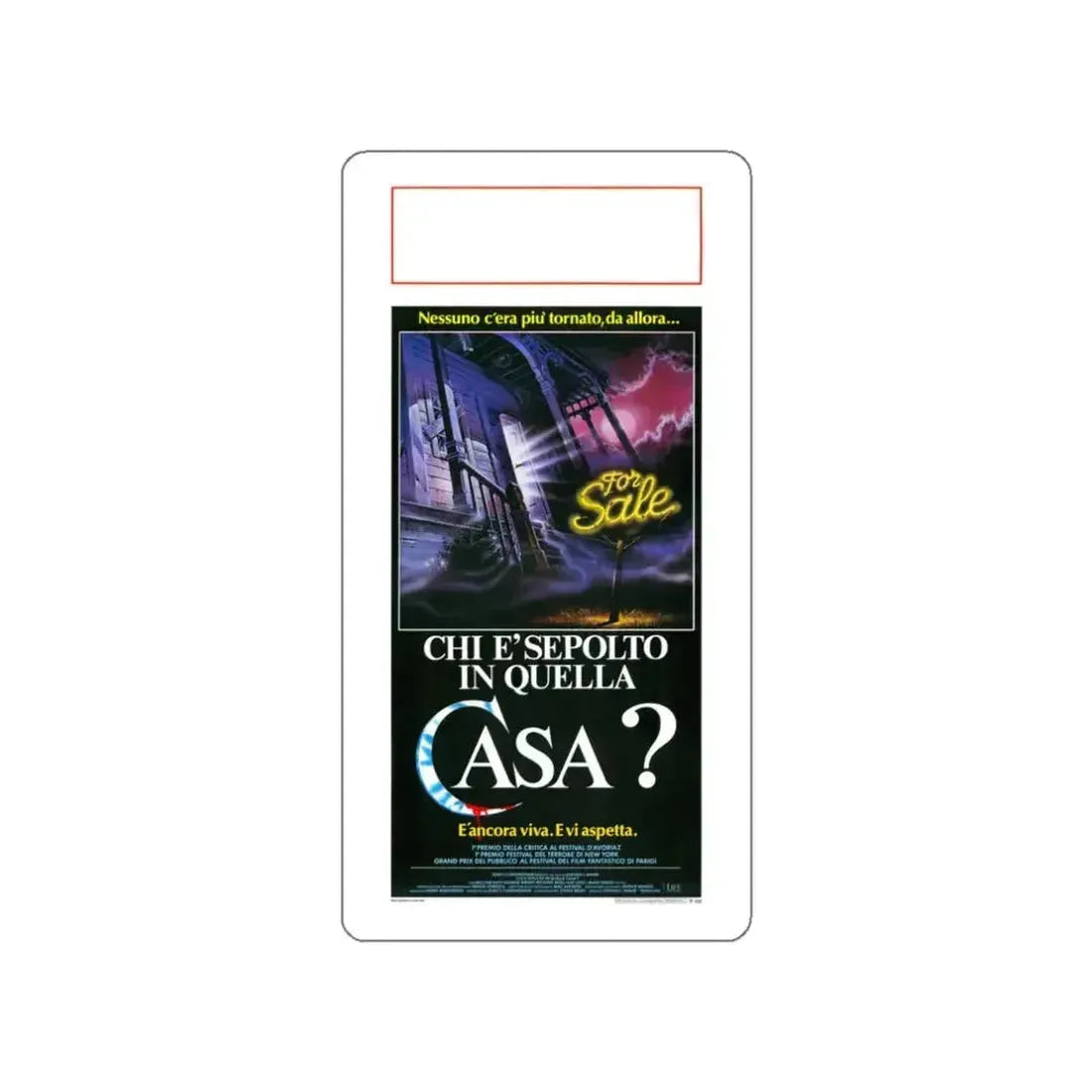 HOUSE (ITALIAN) 1985 Movie Poster STICKER Vinyl Die-Cut Decal 3 Inch - The Sticker Space