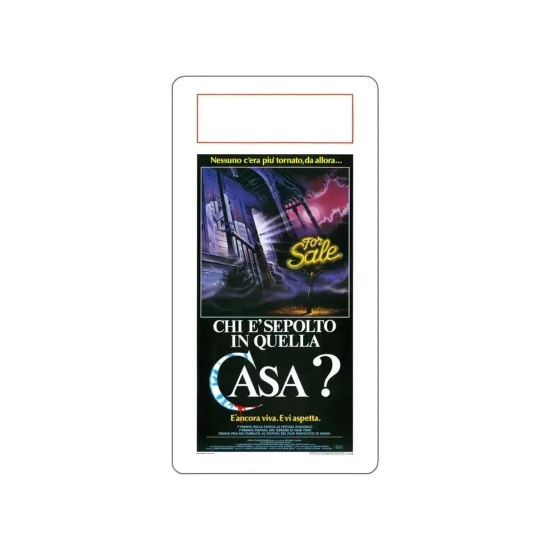 HOUSE (ITALIAN) 1985 Movie Poster STICKER Vinyl Die-Cut Decal 5 Inch - The Sticker Space