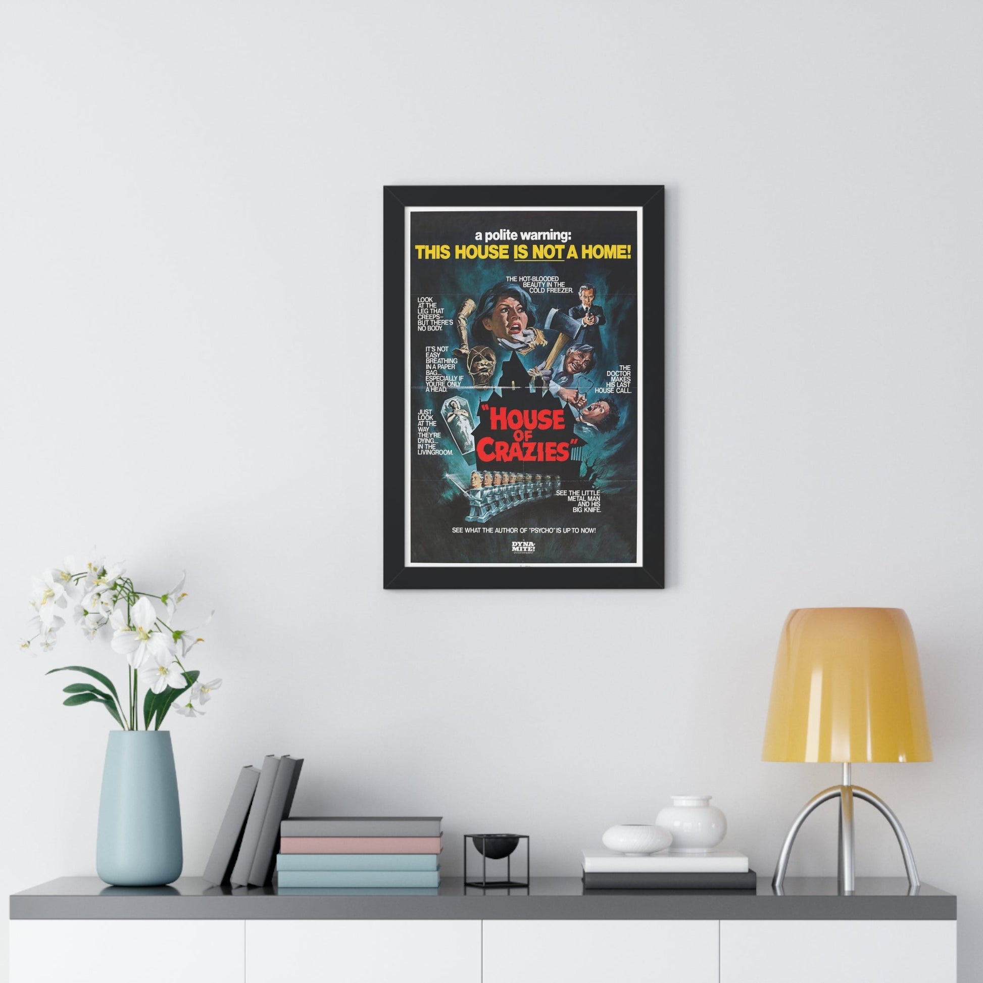 HOUSE OF CRAZIES (ASYLUM) 1972 - Framed Movie Poster-The Sticker Space