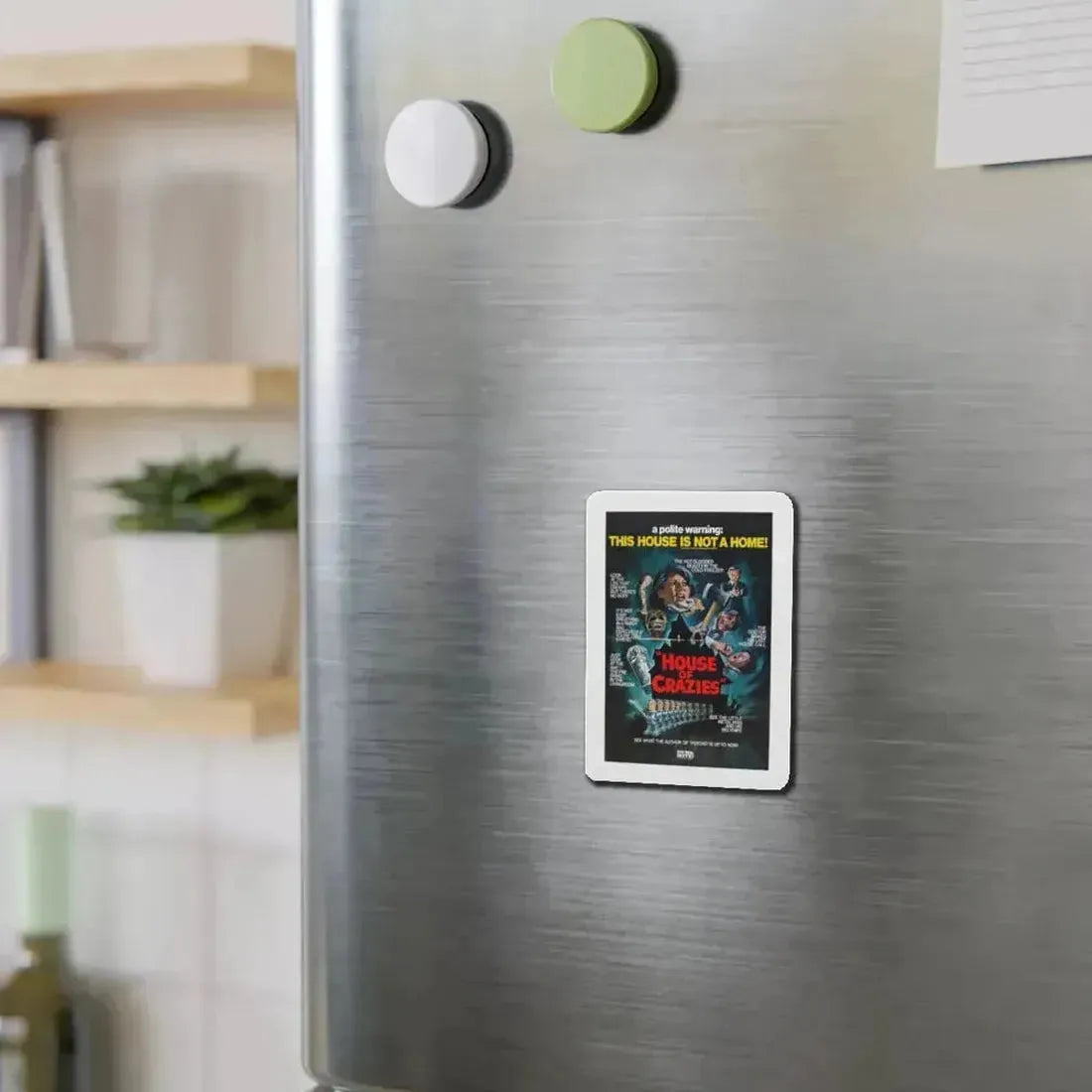 HOUSE OF CRAZIES (ASYLUM) 1972 Movie Poster - Refrigerator Magnet - The Sticker Space