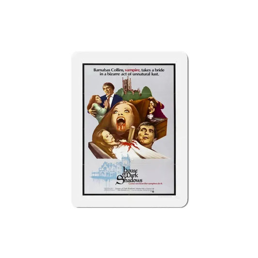 House of Dark Shadows 1970 Movie Poster Refrigerator Magnet 4 Inch - The Sticker Space