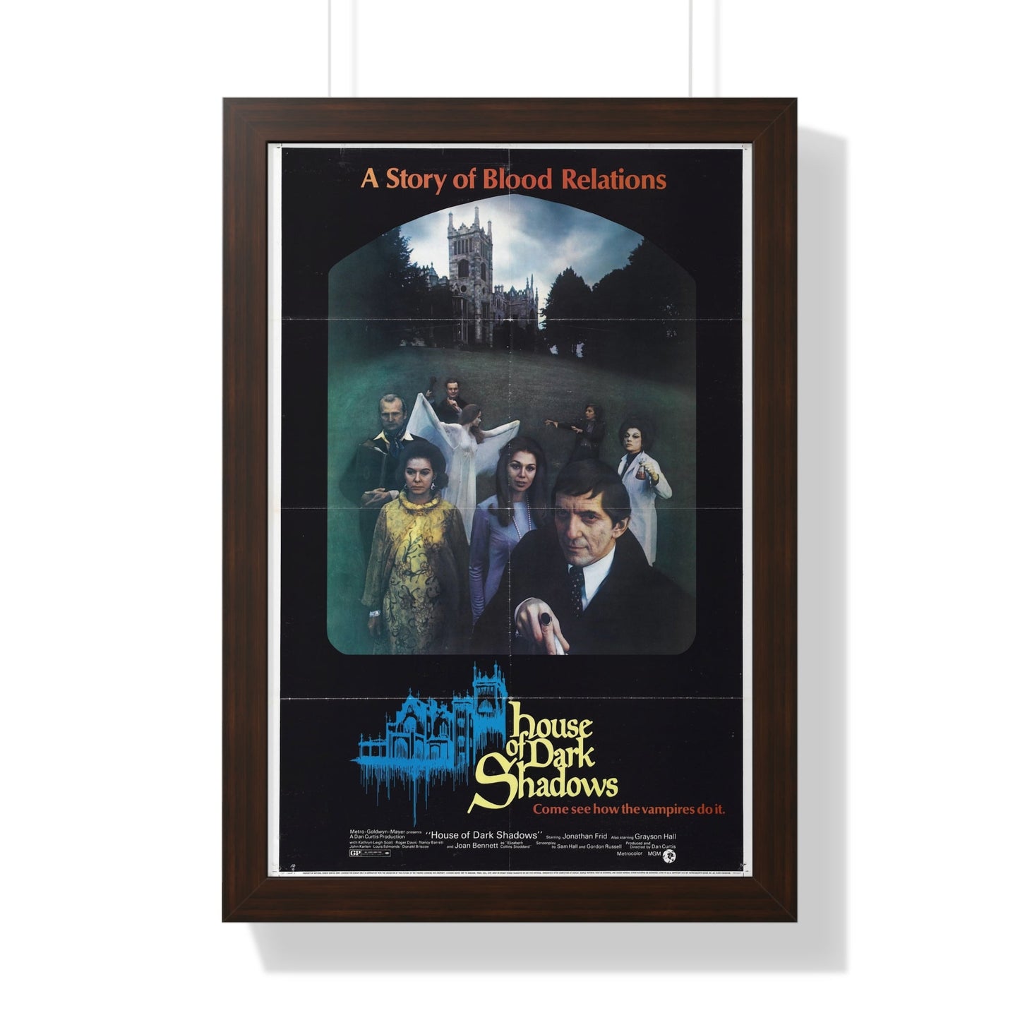 HOUSE OF DARK SHADOWS (3) 1970 - Framed Movie Poster-16″ x 24″-The Sticker Space