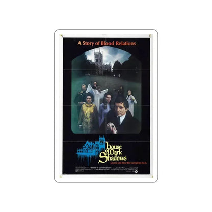 HOUSE OF DARK SHADOWS (3) 1970 Movie Poster STICKER Vinyl Die-Cut Decal 6 Inch - The Sticker Space
