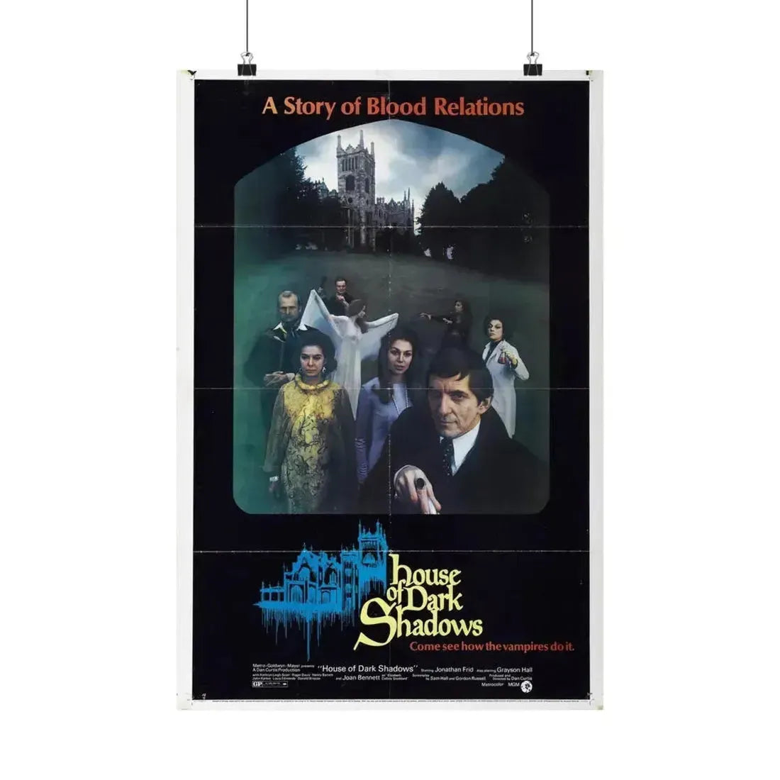 HOUSE OF DARK SHADOWS (3) 1970 - Paper Movie Poster 16″ x 24″ Matte - The Sticker Space