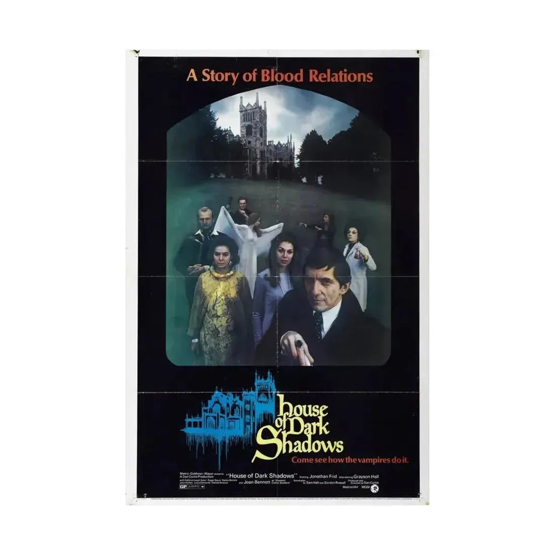 HOUSE OF DARK SHADOWS (3) 1970 - Paper Movie Poster - The Sticker Space