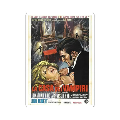 HOUSE OF DARK SHADOWS (4) 1970 Movie Poster - STICKER Vinyl Kiss-Cut Decal 3 Inch White - The Sticker Space