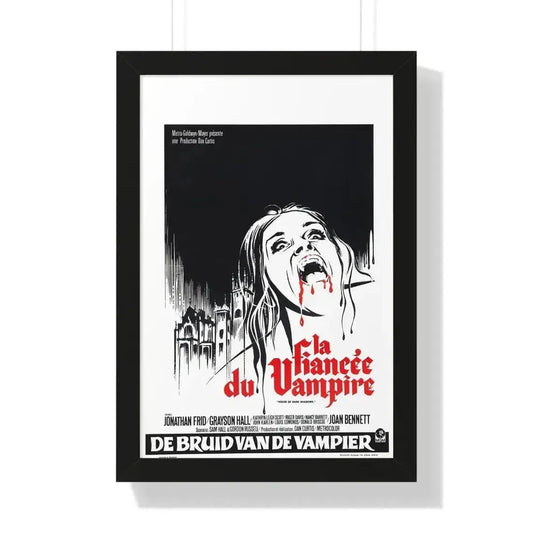 HOUSE OF DARK SHADOWS (BELGIAN) 1970 - Framed Movie Poster 16″ x 24″ Black - The Sticker Space