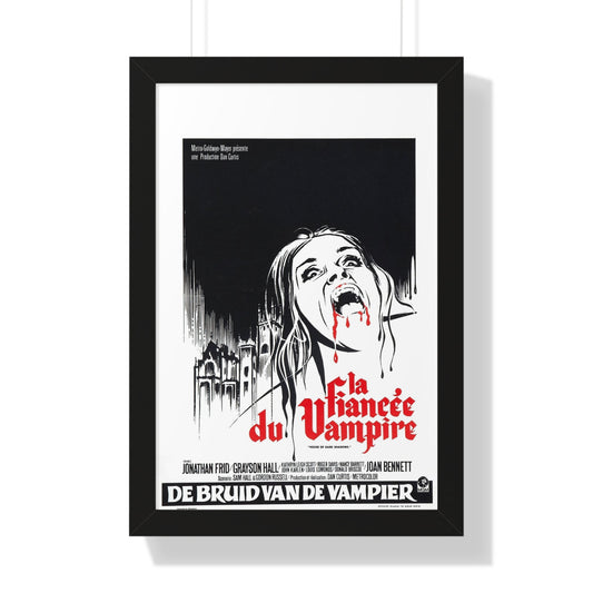 HOUSE OF DARK SHADOWS (BELGIAN) 1970 - Framed Movie Poster-16″ x 24″-The Sticker Space