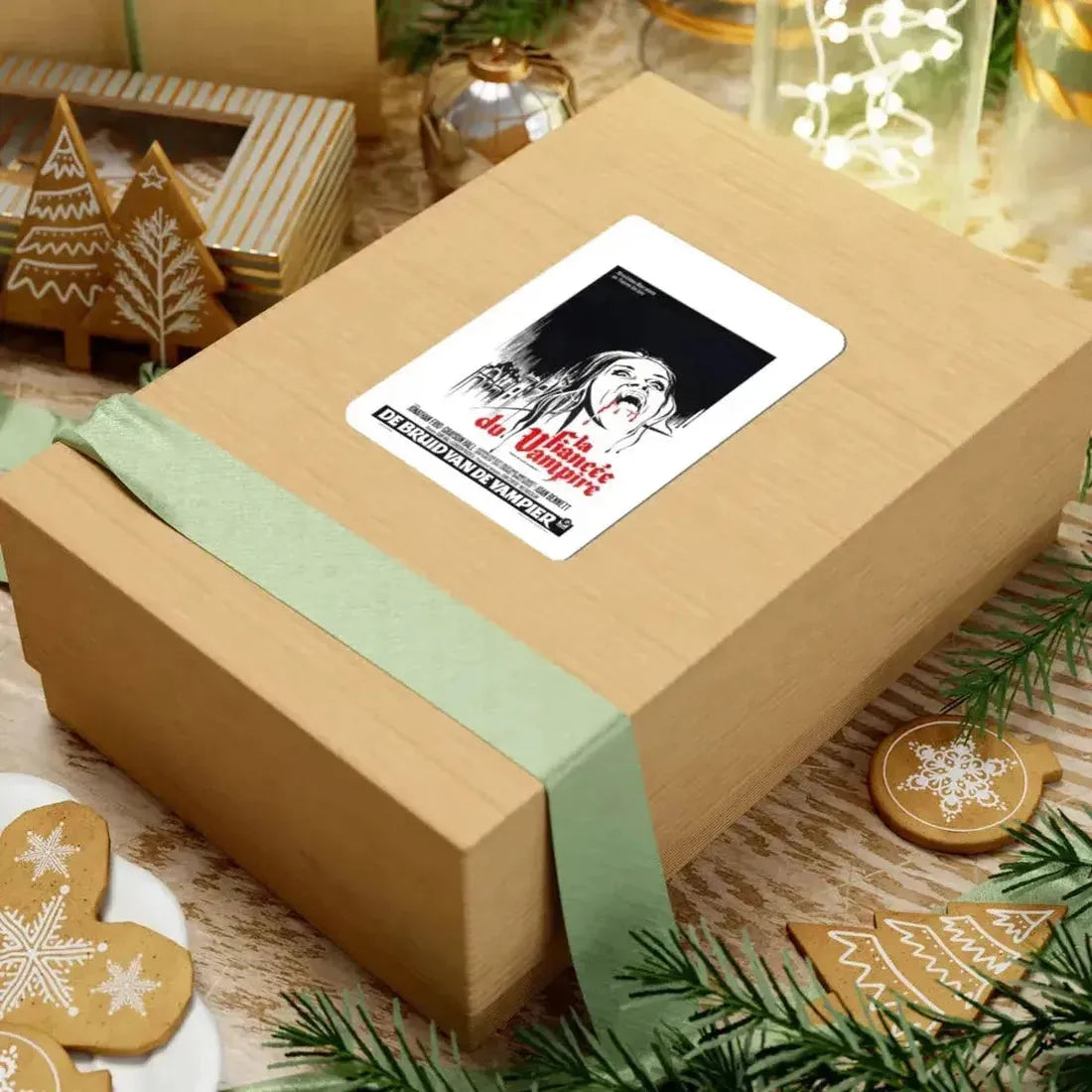 HOUSE OF DARK SHADOWS (BELGIAN) 1970 Movie Poster - STICKER Vinyl Kiss-Cut Decal - The Sticker Space