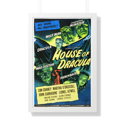 HOUSE OF DRACULA 1945 - Framed Movie Poster-20" x 30"-The Sticker Space