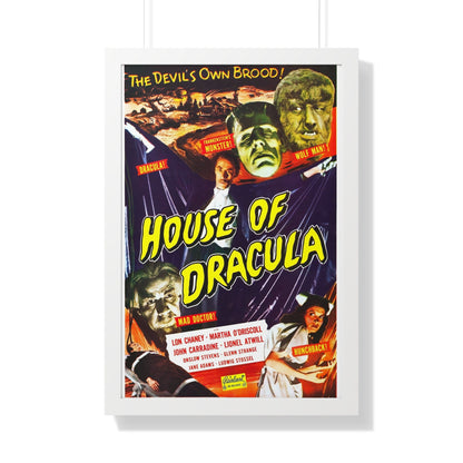 HOUSE OF DRACULA (2) 1945 - Framed Movie Poster-20" x 30"-The Sticker Space