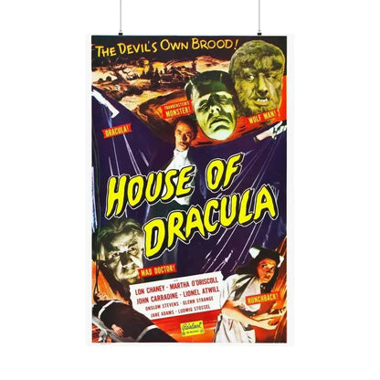 HOUSE OF DRACULA (2) 1945 - Paper Movie Poster - The Sticker Space