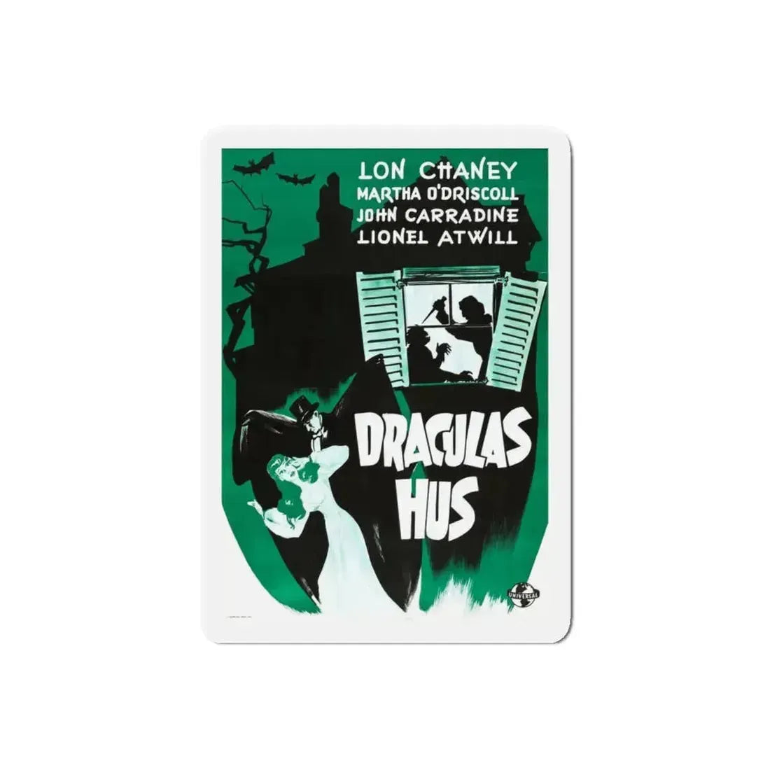 HOUSE OF DRACULA (3) 1945 Movie Poster - Refrigerator Magnet 6 Inch Die-Cut - The Sticker Space