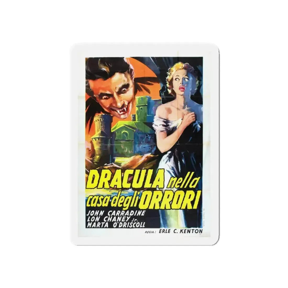 HOUSE OF DRACULA (ITALIAN) 1945 Movie Poster - Refrigerator Magnet - The Sticker Space