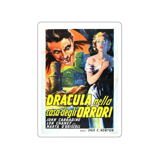HOUSE OF DRACULA (ITALIAN) 1945 Movie Poster STICKER Vinyl Die-Cut Decal 2 Inch - The Sticker Space