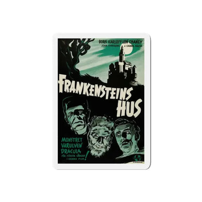 HOUSE OF DRACULA (SWEDEN) 1945 Movie Poster - Refrigerator Magnet 5 Inch Die-Cut - The Sticker Space