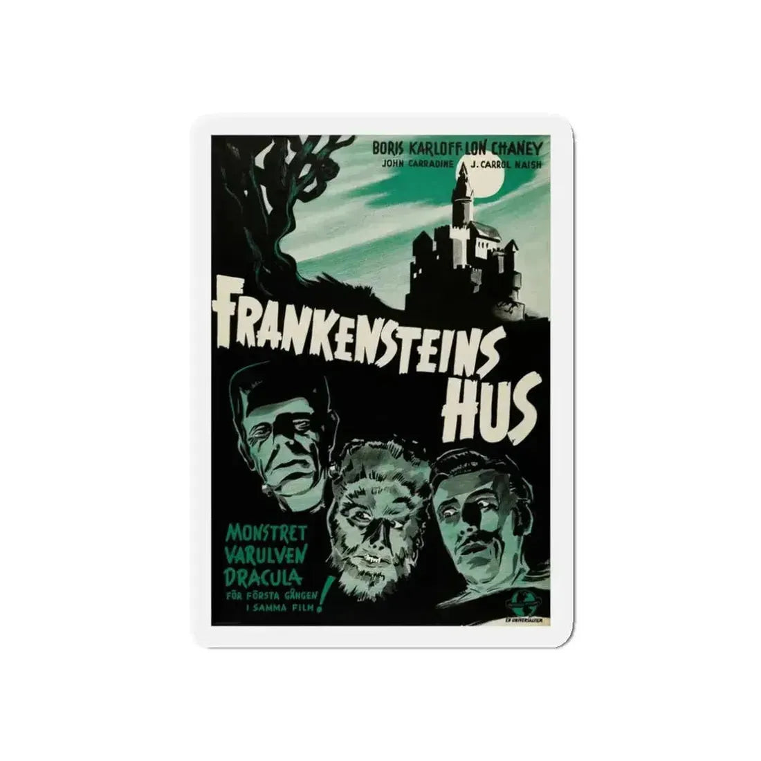 HOUSE OF DRACULA (SWEDEN) 1945 Movie Poster - Refrigerator Magnet - The Sticker Space