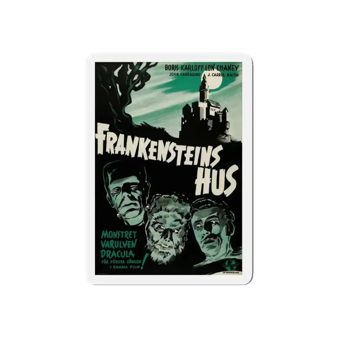 HOUSE OF DRACULA (SWEDEN) 1945 Movie Poster - Refrigerator Magnet - The Sticker Space