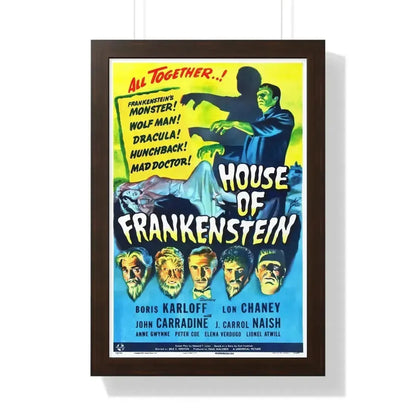 HOUSE OF FRANKENSTEIN 1944 - Framed Movie Poster - The Sticker Space
