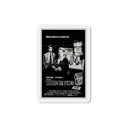 House of Games 1987 Movie Poster Die-Cut Magnet-3" x 3"-The Sticker Space