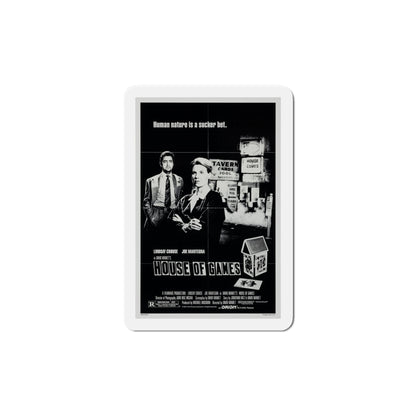 House of Games 1987 Movie Poster Die-Cut Magnet-6 × 6"-The Sticker Space