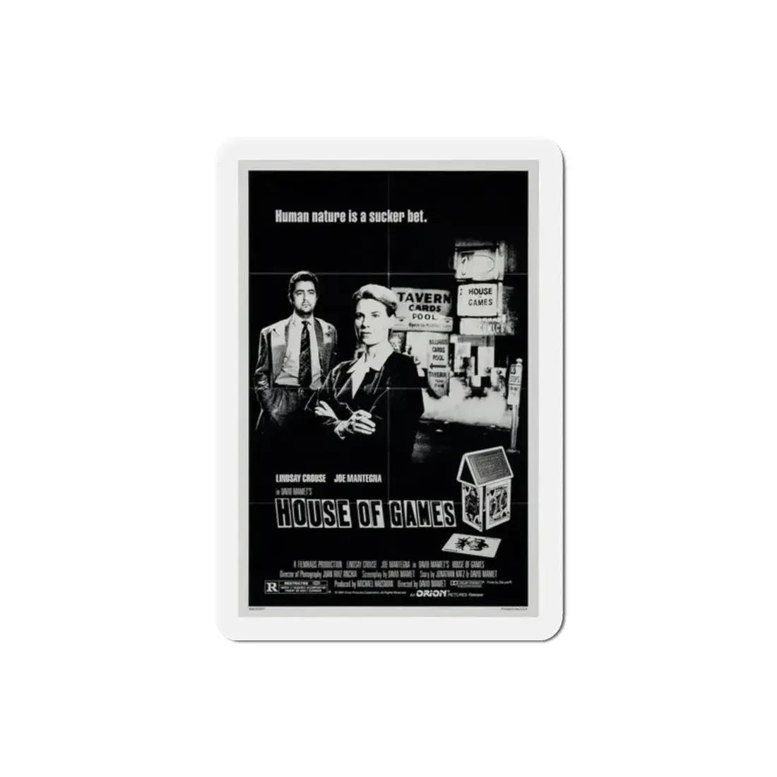 House of Games 1987 Movie Poster Refrigerator Magnet 2 Inch - The Sticker Space