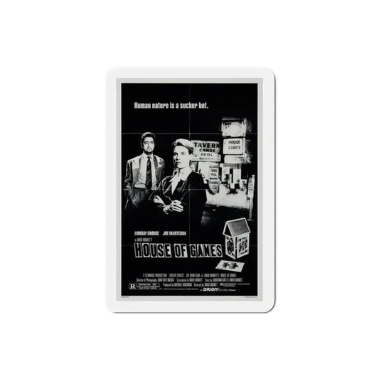 House of Games 1987 Movie Poster Refrigerator Magnet 2 Inch - The Sticker Space