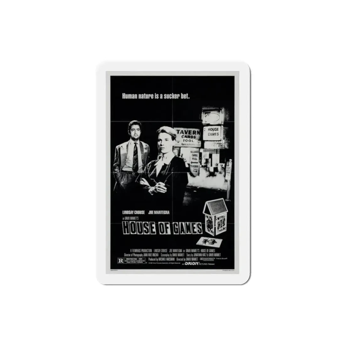 House of Games 1987 Movie Poster Refrigerator Magnet 2 Inch - The Sticker Space