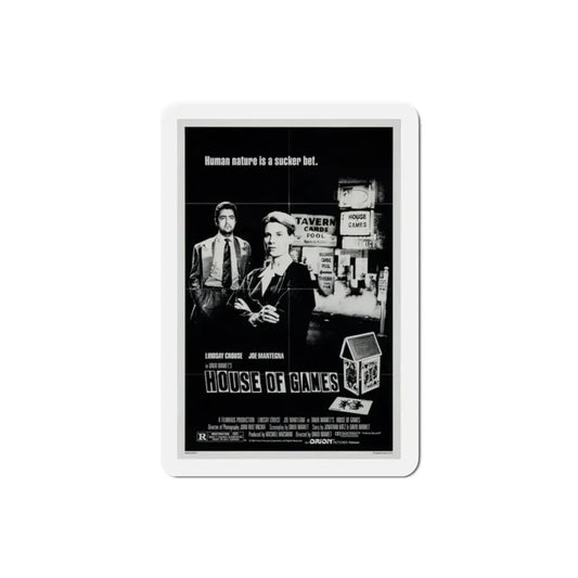 House of Games 1987 Movie Poster Refrigerator Magnet 2 Inch - The Sticker Space