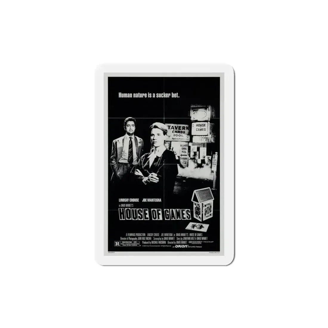 House of Games 1987 Movie Poster Refrigerator Magnet 3 Inch - The Sticker Space