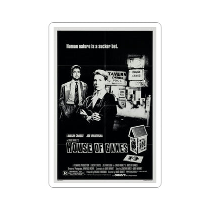 House of Games 1987 Movie Poster STICKER Vinyl Die-Cut Decal-2 Inch-The Sticker Space