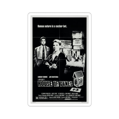 House of Games 1987 Movie Poster STICKER Vinyl Die-Cut Decal-3 Inch-The Sticker Space