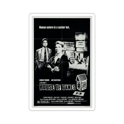 House of Games 1987 Movie Poster STICKER Vinyl Die-Cut Decal-5 Inch-The Sticker Space