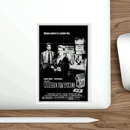 House of Games 1987 Movie Poster STICKER Vinyl Die-Cut Decal - The Sticker Space