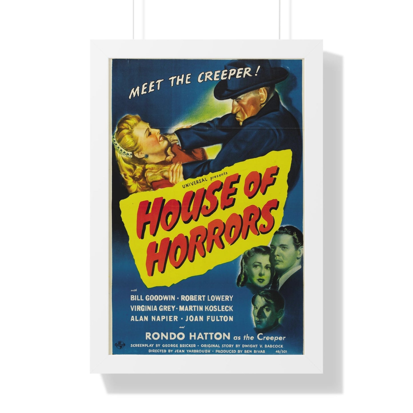 HOUSE OF HORRORS 1946 - Framed Movie Poster-16″ x 24″-The Sticker Space