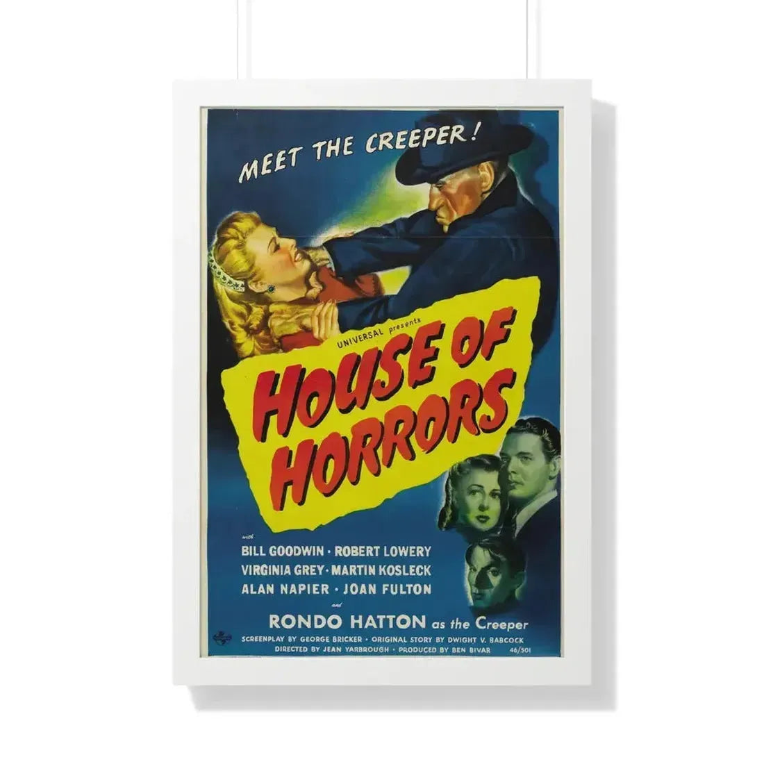 HOUSE OF HORRORS 1946 - Framed Movie Poster - The Sticker Space