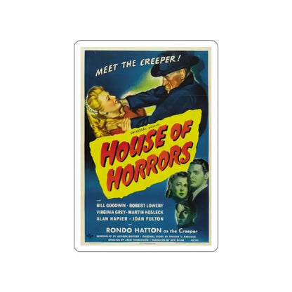 HOUSE OF HORRORS 1946 Movie Poster STICKER Vinyl Die-Cut Decal - The Sticker Space