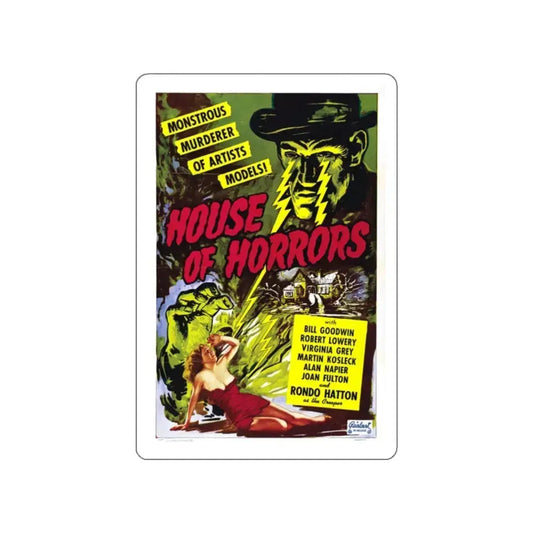 HOUSE OF HORRORS (2) 1946 Movie Poster STICKER Vinyl Die-Cut Decal 2 Inch - The Sticker Space