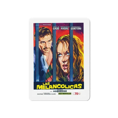 HOUSE OF INSANE WOMEN 1971 Movie Poster - Refrigerator Magnet 3 Inch Die-Cut - The Sticker Space