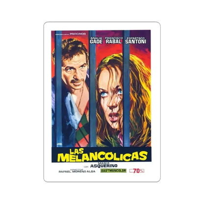 HOUSE OF INSANE WOMEN 1971 Movie Poster - STICKER Vinyl Kiss-Cut Decal 6 Inch White - The Sticker Space