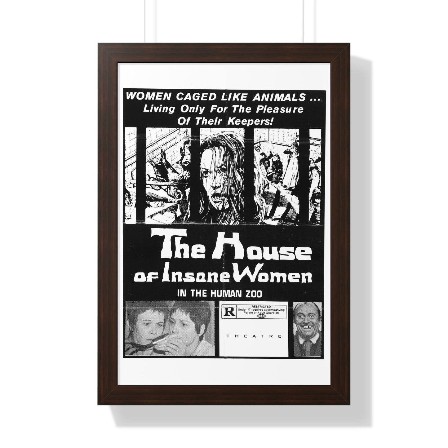 HOUSE OF INSANE WOMEN (2) 1971 - Framed Movie Poster-16″ x 24″-The Sticker Space